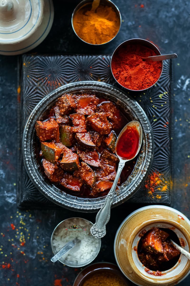21f28d3ce4f8f15cb27291ddba815bad Grameena Ruchulu Authentic Andhra Mango Pickle – Homemade Aavakaya Style - Image 2